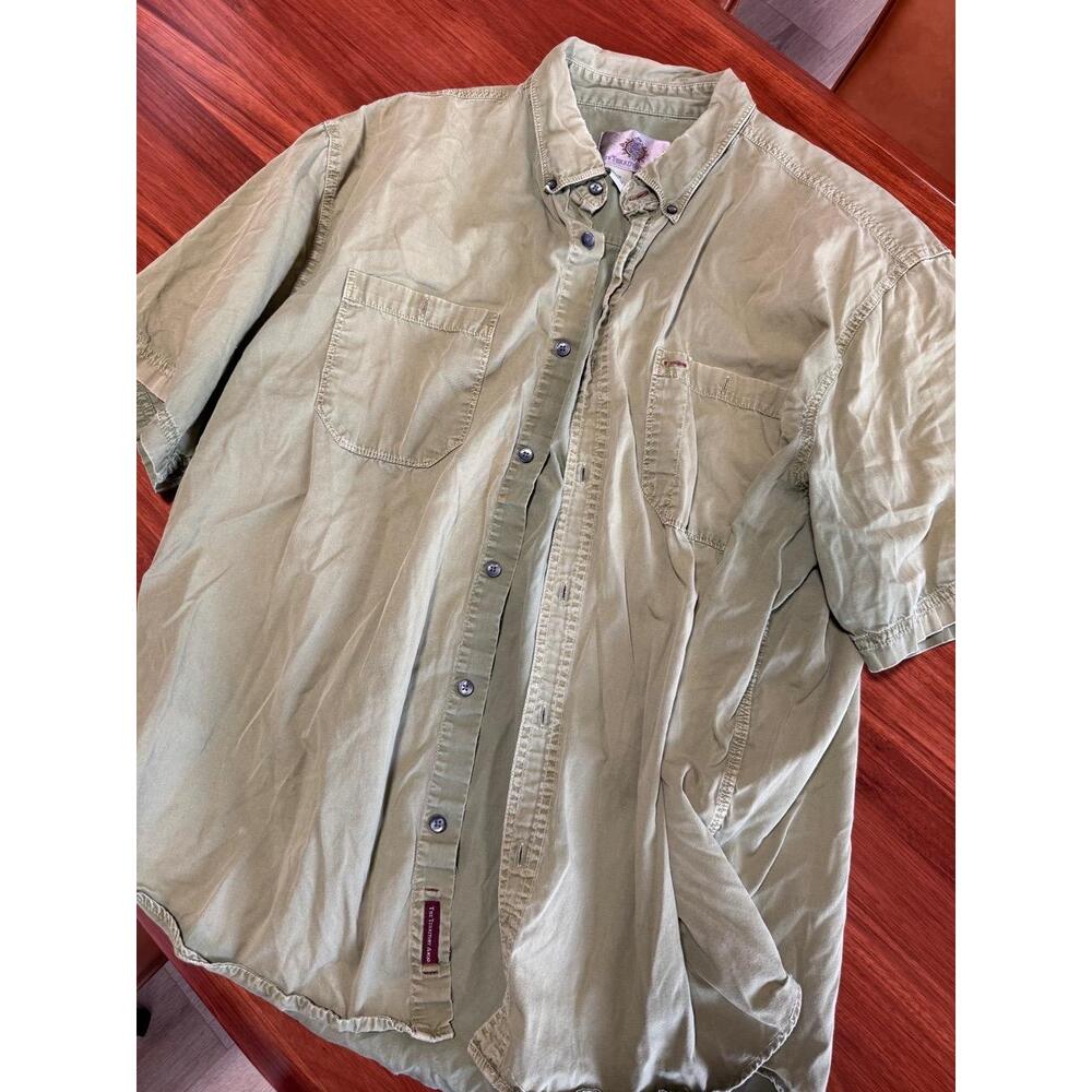 The Territory Ahead Green Short Sleeve Button Down Collared Shirt